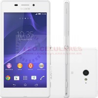 SMARTPHONE SONY XPERIA M2 AQUA D2403 TELA 4.8 POLEGADAS 1080P CAMERA 8MP 8GB BRANCO